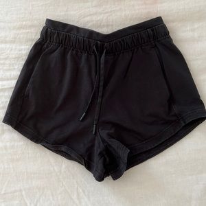 Lululemon black cotton shorts